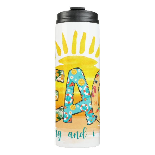 Termo La Playa Llama | Amanecer (Anverso)