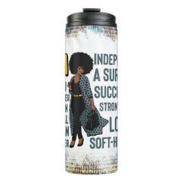 Termo La reina negra melanin poppin sista afirmación amo