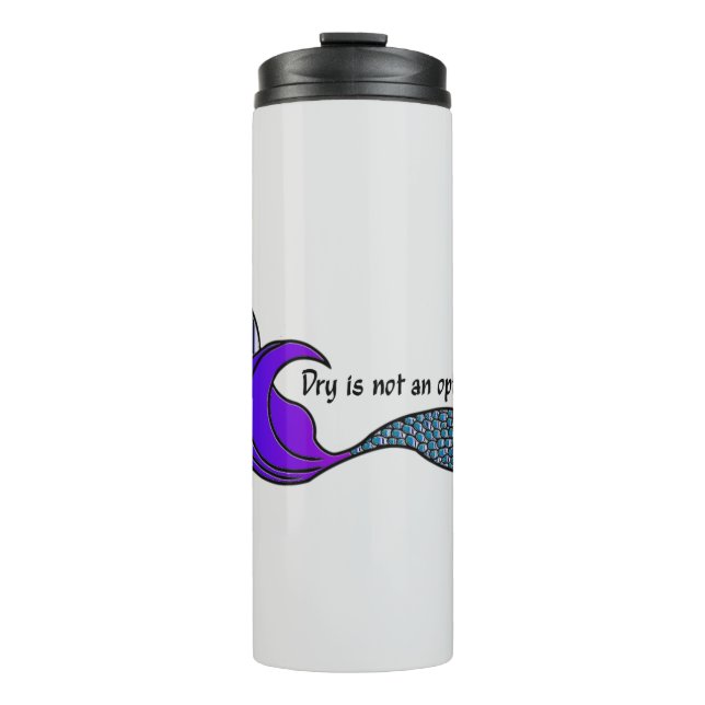 Termo La sequedad no es una opción cola de sirena morada (Anverso)