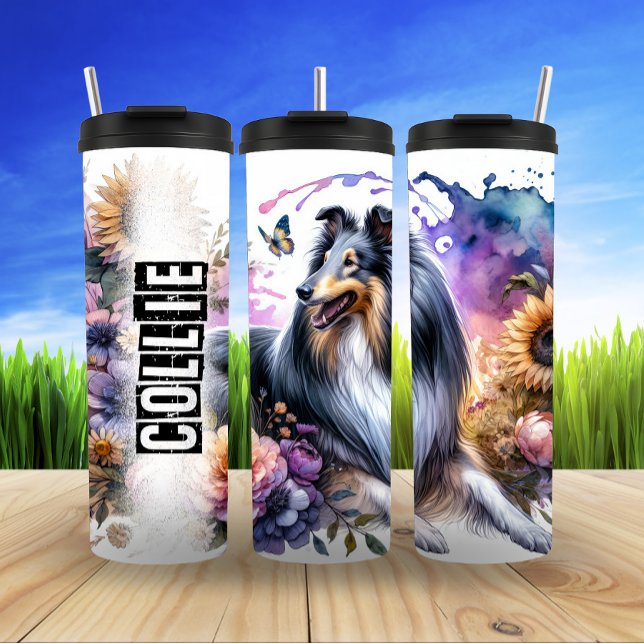 Termo La serenidad floral de Collie (Subido por el creador)