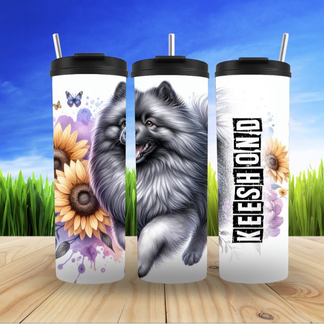 Termo La soleada disposición de Keeshond (Subido por el creador)