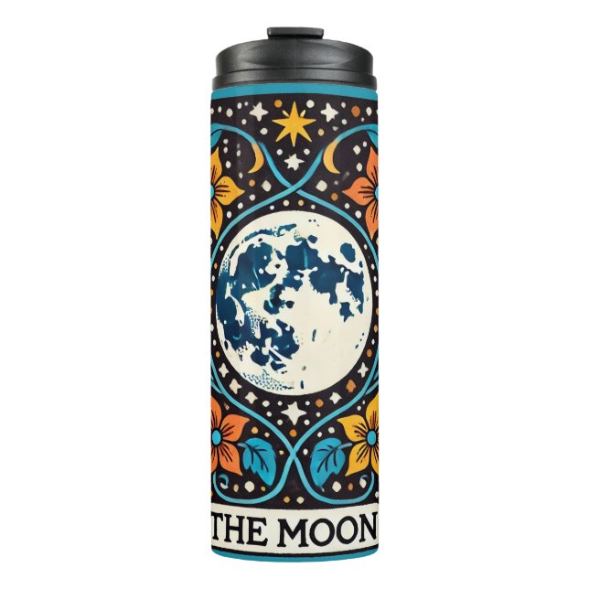 Termo La Tarjeta Tarot Luna Llena Luna (Anverso)