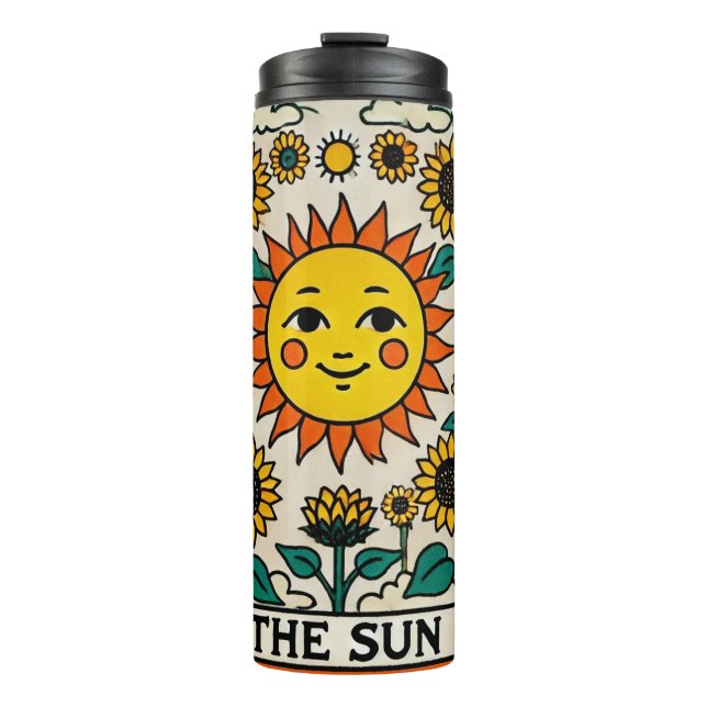 Termo La tarjeta Tarot Sun Sunshine (Anverso)