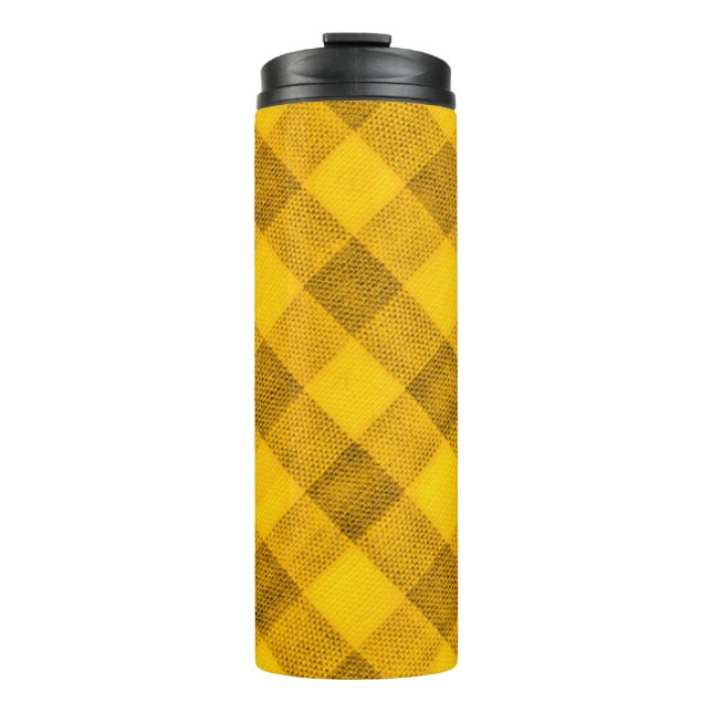 Termo La textura del amarillo brillante de gingha de uni (Anverso)