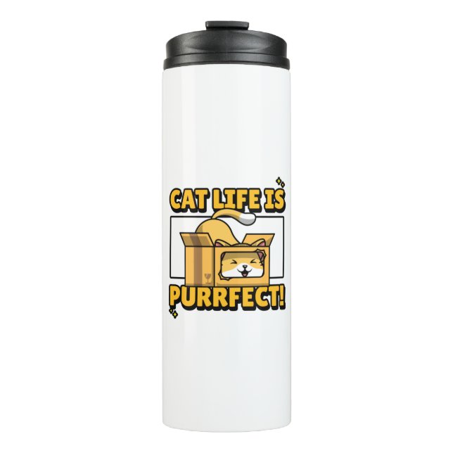 Termo La vida de gato es perfecta (Anverso)