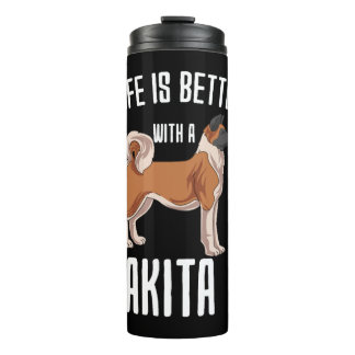 Termo La Vida Es Mejor Con Akita