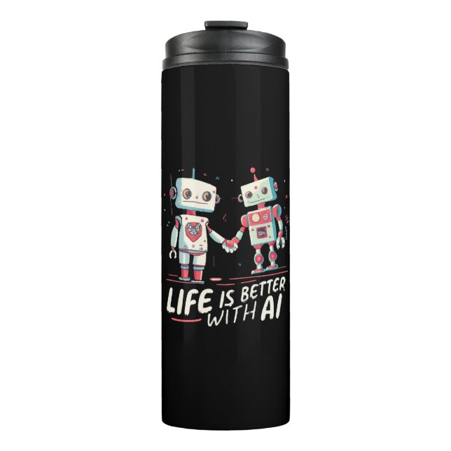 Termo La vida es mejor con IA (Anverso)