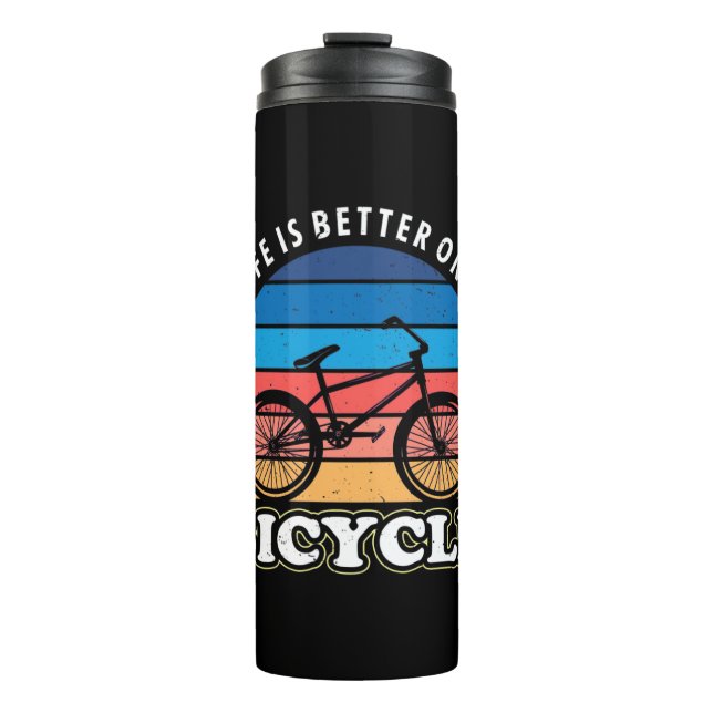 Termo La Vida Es Mejor En Bicicleta (Anverso)