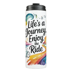 Termo La vida es un viaje a disfrutar del paseo Inspirad