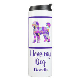 Termo Labradoodle Cute Perro Silhouette Purple PY&B