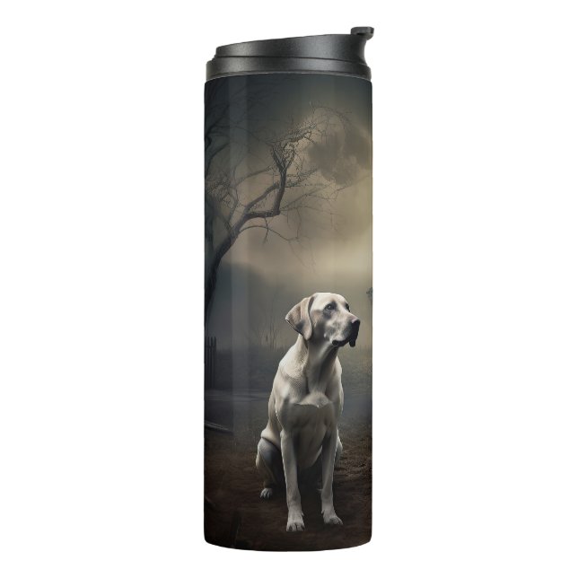 Termo Labrador Halloween Aterrador (Rotado hacia la izquierda)