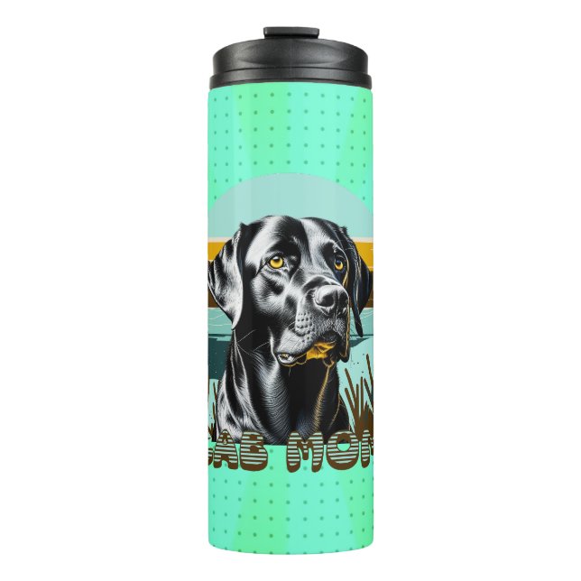 Termo Labrador negro | Lab Mom (Anverso)