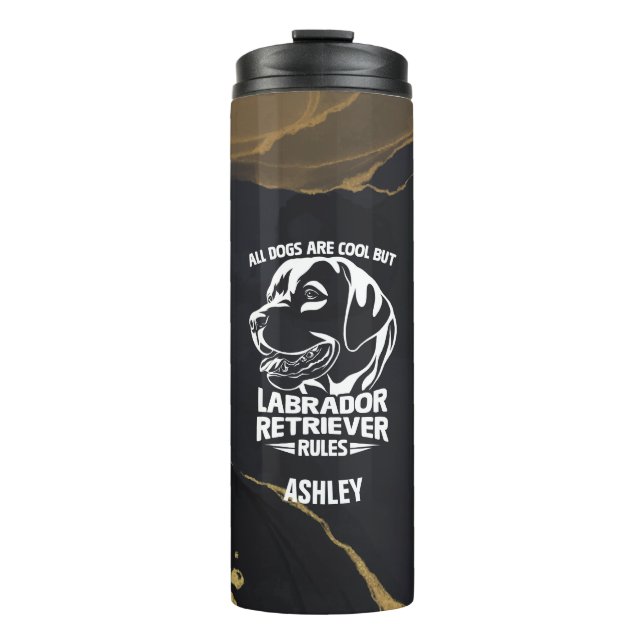 Termo Labrador recupera regalo lindo para mamá de perro (Anverso)