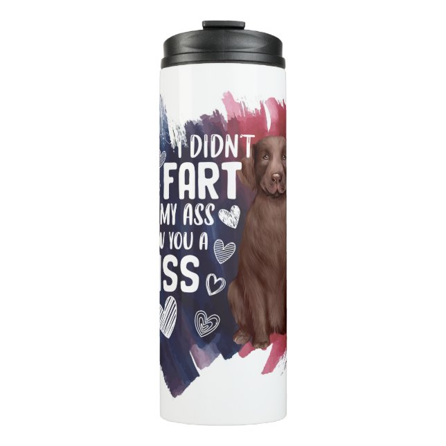 Termo Labrador recupera regalo lindo para mamá de perro (Anverso)