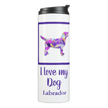 Labrador Recuperador Perro Silhouette Purple PY&B