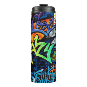 Termo Ladrillos de graffiti: Resumen urbano