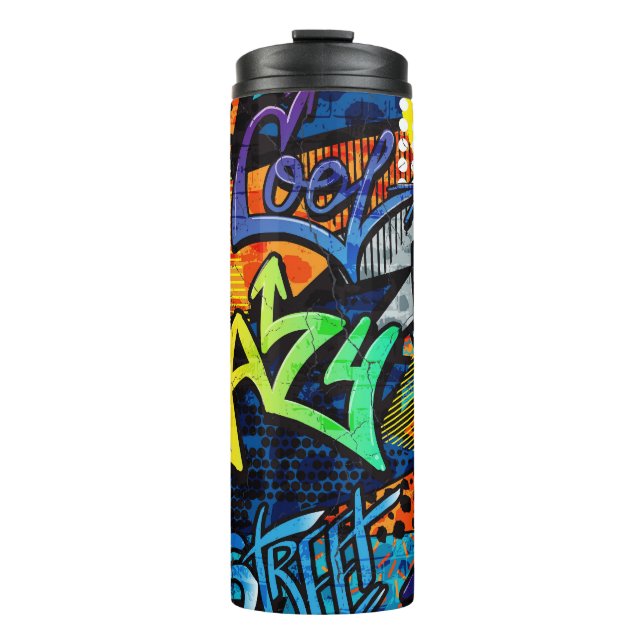 Termo Ladrillos de graffiti: Resumen urbano (Anverso)