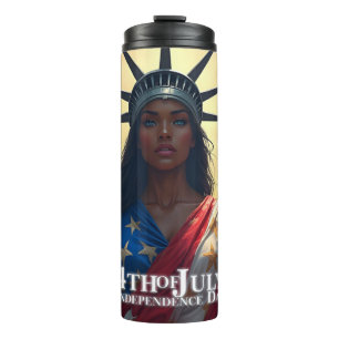 Termo Lady Liberty Reimaginada: Una Nueva Cara de la Lib