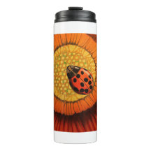 Ladybug Rojo En Flor