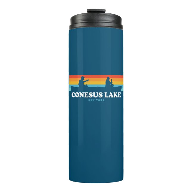 Termo Lago Conesus Canoe Nueva York (Anverso)