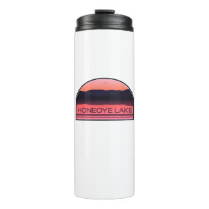 Termo Lago Honeoye Sunrise Red Sunrise New York