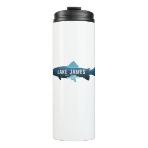 Termo Lago James North Carolina Pescado
