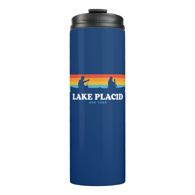 Termo Lake Placid Canoe de Nueva York (Anverso)