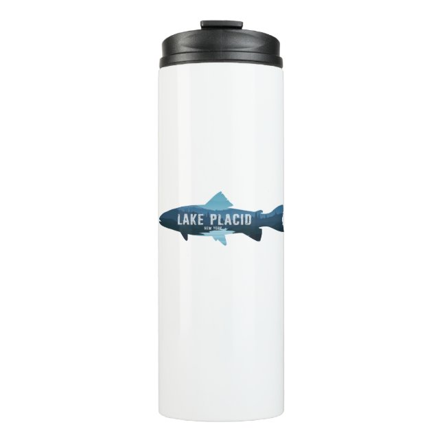 Termo Lake Placid New York Fish (Anverso)