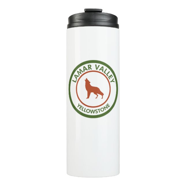 Termo Lamar Valley Yellowstone Wolf (Anverso)