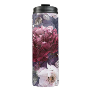 Termo lápiz vintage floral colorido patrón sin costura