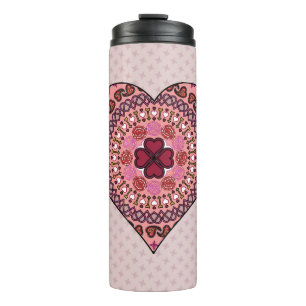 Termo Las capas del Tumbler térmico del corazón