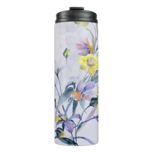 Termo Las flores silvestres brotan, con un patrón natura