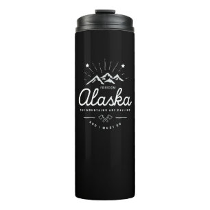 Termo Las montañas de Alaska son llamando yo deben ir