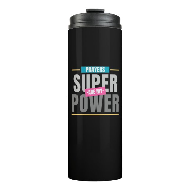 Termo Las Oraciones Son Mi Tumbler Termal De Superpotenc (Anverso)