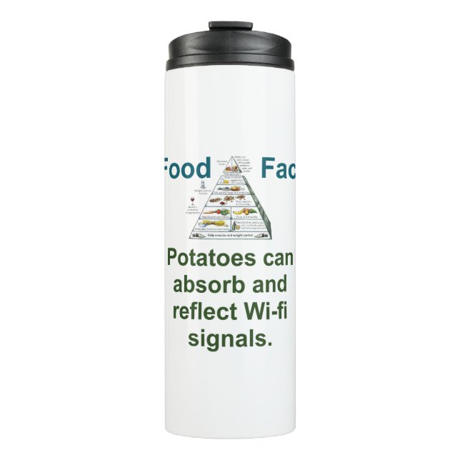 Termo Las Patatas Pueden Absorber Y Reflejar - Hecho De  (Anverso)