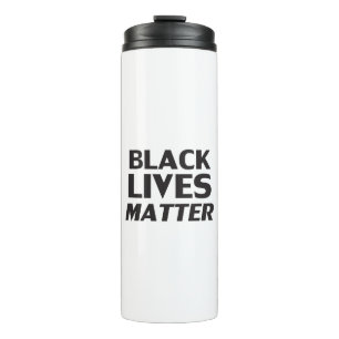 Termo "Las vidas negras importan" blanco negro