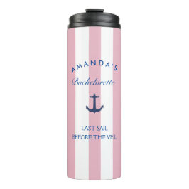 Termo Last Sail Before The Veil Bachelorette Tumbler