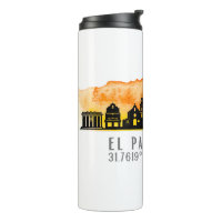 Latitud y longitud de la línea aérea de El Paso