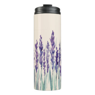 Termo Lavanda francesa: Ilustracion acuarela