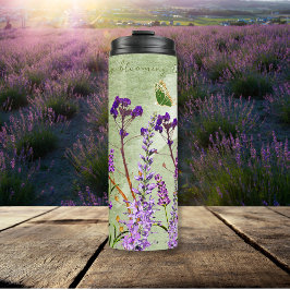 Termo Lavanda Soñada Florece En Un Verde Inspirador Suav