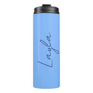 Termo 'Layla' Una plantilla para tu nombre en azul claro