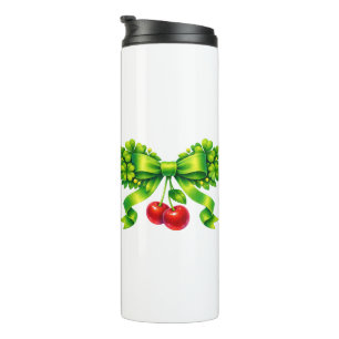 Termo Lazo de trébol de la suerte con diseño verde de ce