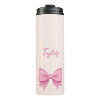 Termo Lazo Rosa Personalizado