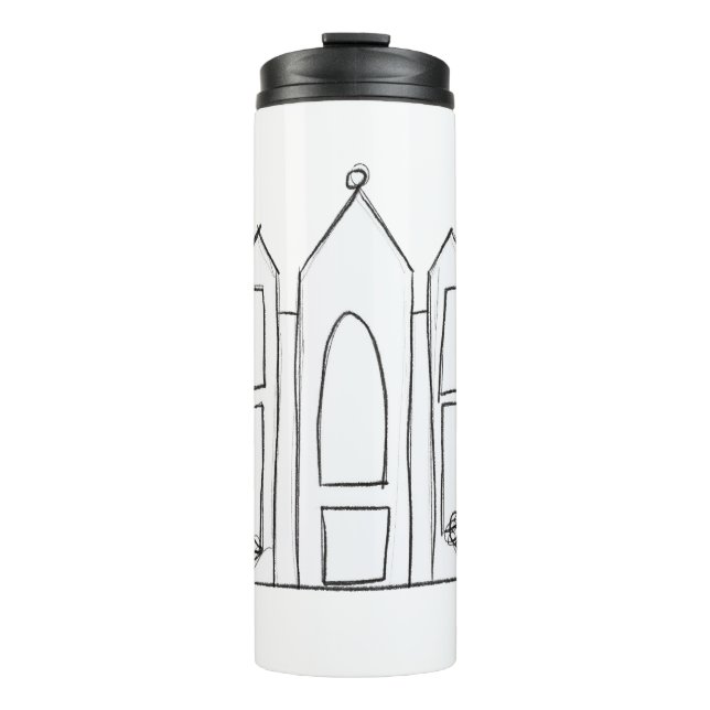 Termo LDS Salt Lake City Temple simple mormón moderno (Anverso)