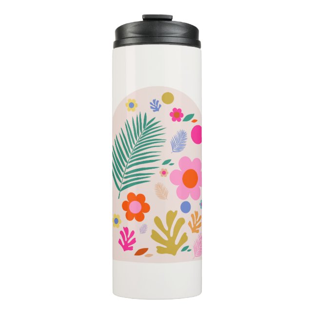 Termo Le Jardin 04 Flores Retro Floral moderna (Anverso)