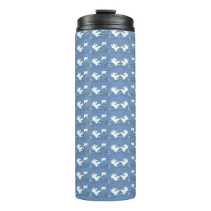 Termo Leaf blanco