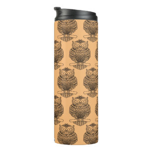 Termo Lechuza (naranja) - Tumbler térmico