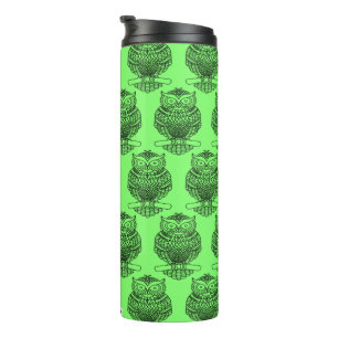 Termo Lechuza (verde neón) - Tumbler térmico