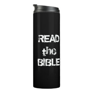 Termo Leer la Biblia en blanco y negro