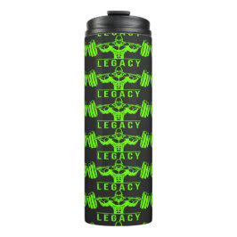 Termo Legacy Minimalist Gym Design – Neon Green Fitness 